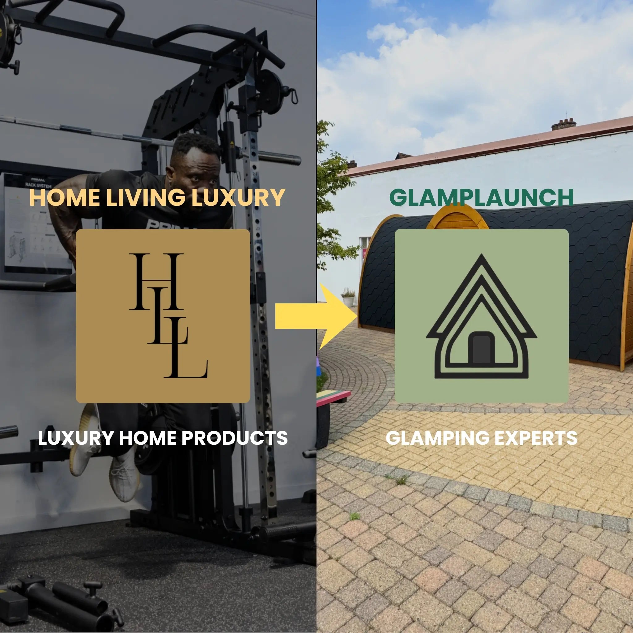 GlampLaunch brand evolution from home living luxury products to expert glamping site launch specialists