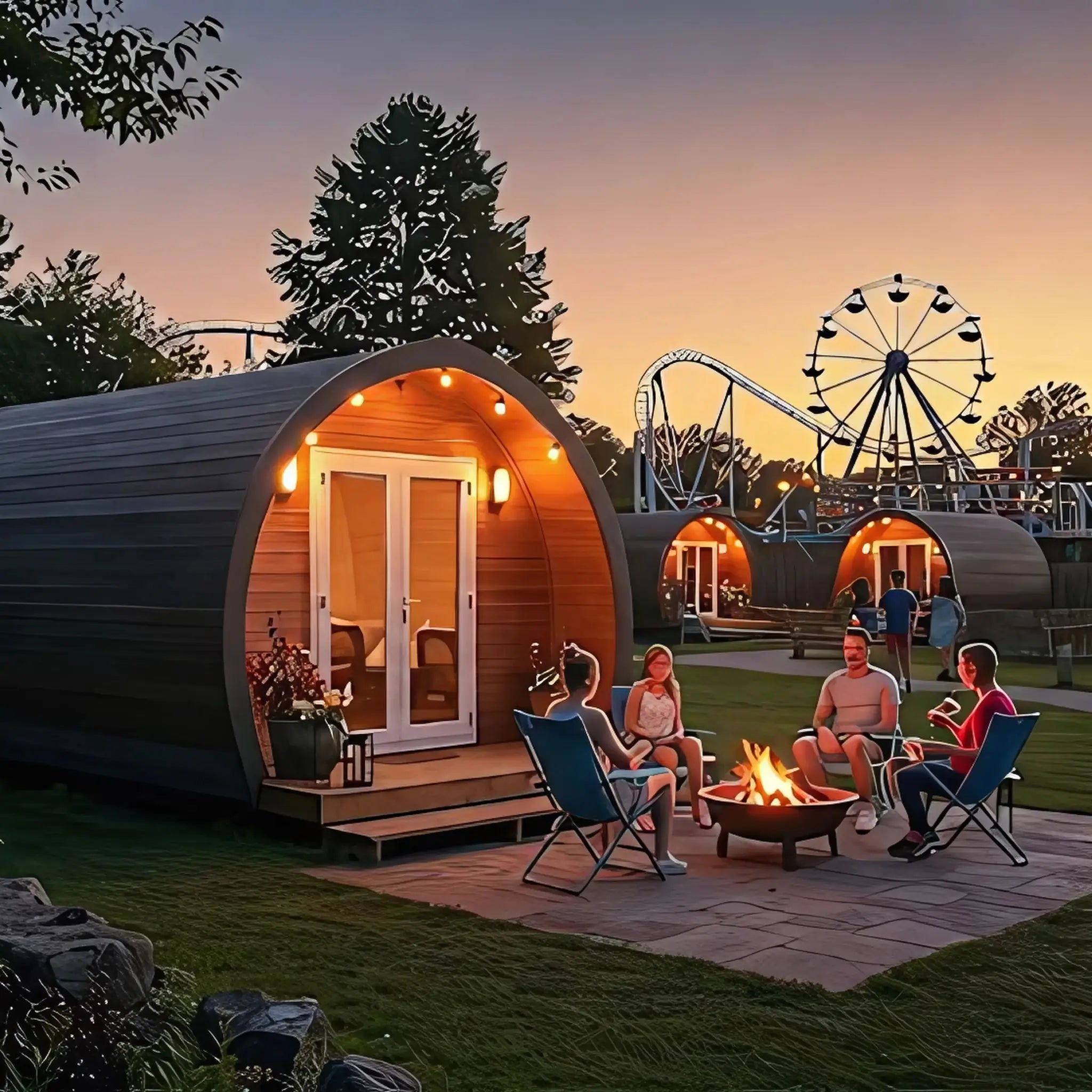 How UK Theme Parks Are Boosting Revenue & Attendance with Unique Glamping Pods
