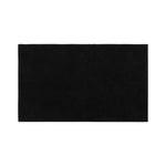 Black 4Living bathroom mat laid flat on a white background.