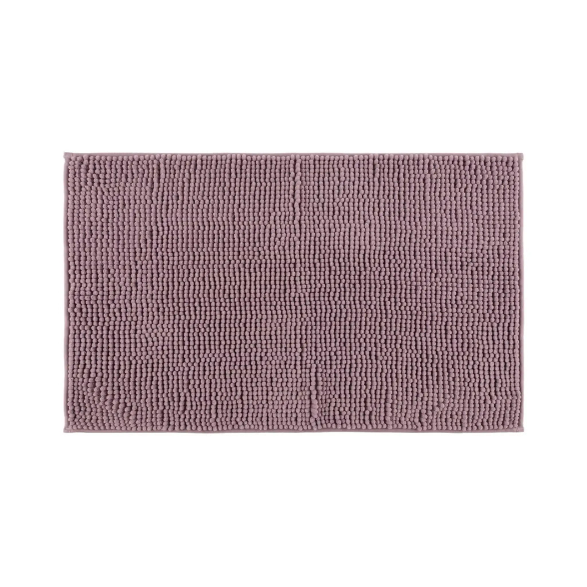 Mauve 4Living bathroom mat laid flat on a white background.