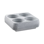 Hukka Huurteinen soapstone drink cooler with four drink holders on a white background