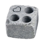 Hukka steam stone with heart symbol made from natural soapstone