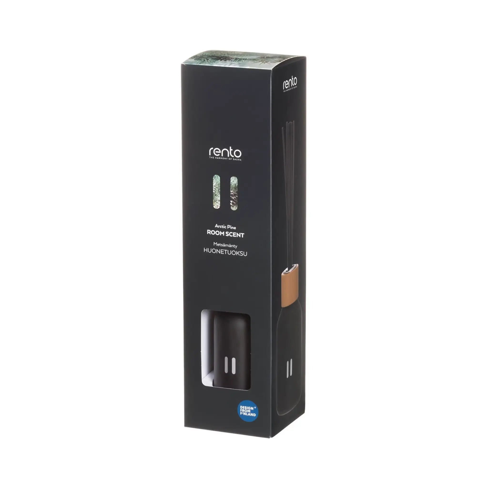 Rento Arctic Pine Room Scent 100ml reed diffuser box with Nordic pine fragrance