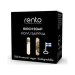 Rento Birch Soap 50g in black boxed packaging on a white background.