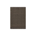 Brown Rento Kenno hand towel 50 x 70cm shown flat with woven texture and hanging loop.