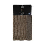 Packaged brown Rento Kenno hand towel 50 x 70cm with Design from Finland label.