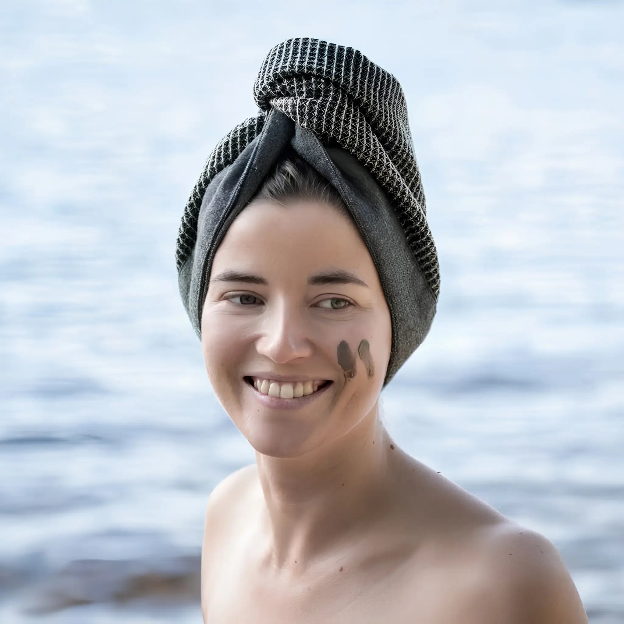 Finnish sauna wellness experience featuring natural peat mask skincare ritual