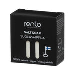 Rento Salt Soap 50g in black boxed packaging on a white background.