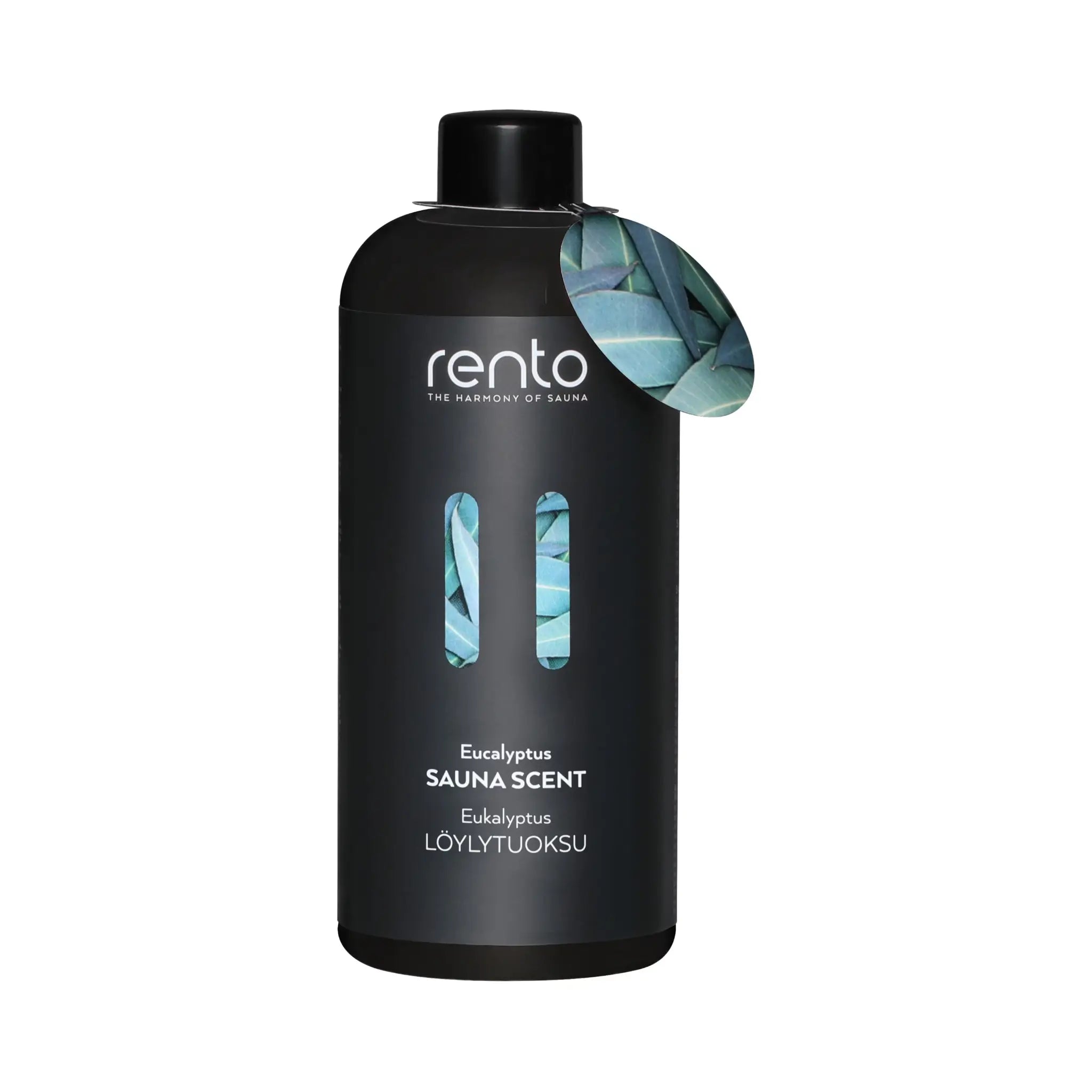 Rento Eucalyptus Sauna Scent 400ml bottle with refreshing eucalyptus fragrance for traditional sauna sessions and aromatic steam experiences.
