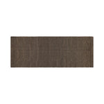 Brown Rento Kenno long sauna seat cover with textured recycled cotton blend fabric and chambray edging