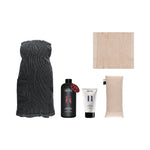 Sauna Starter Bundle with Rento Kenno sauna wrap, beige seat cover, sauna pillow, Arctic Berries sauna scent and Blueberry sauna honey
