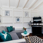 Lounge Area with Grill Inside the Everyday Garden Cube
