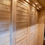 Closed bedroom doors Inside Dual Halfmoon Pod Bedroom