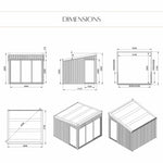 Detailed Cube Dimensions with Labeled Measurements