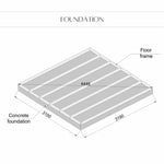 Foundation Layout Plan for Modular Garden Cube