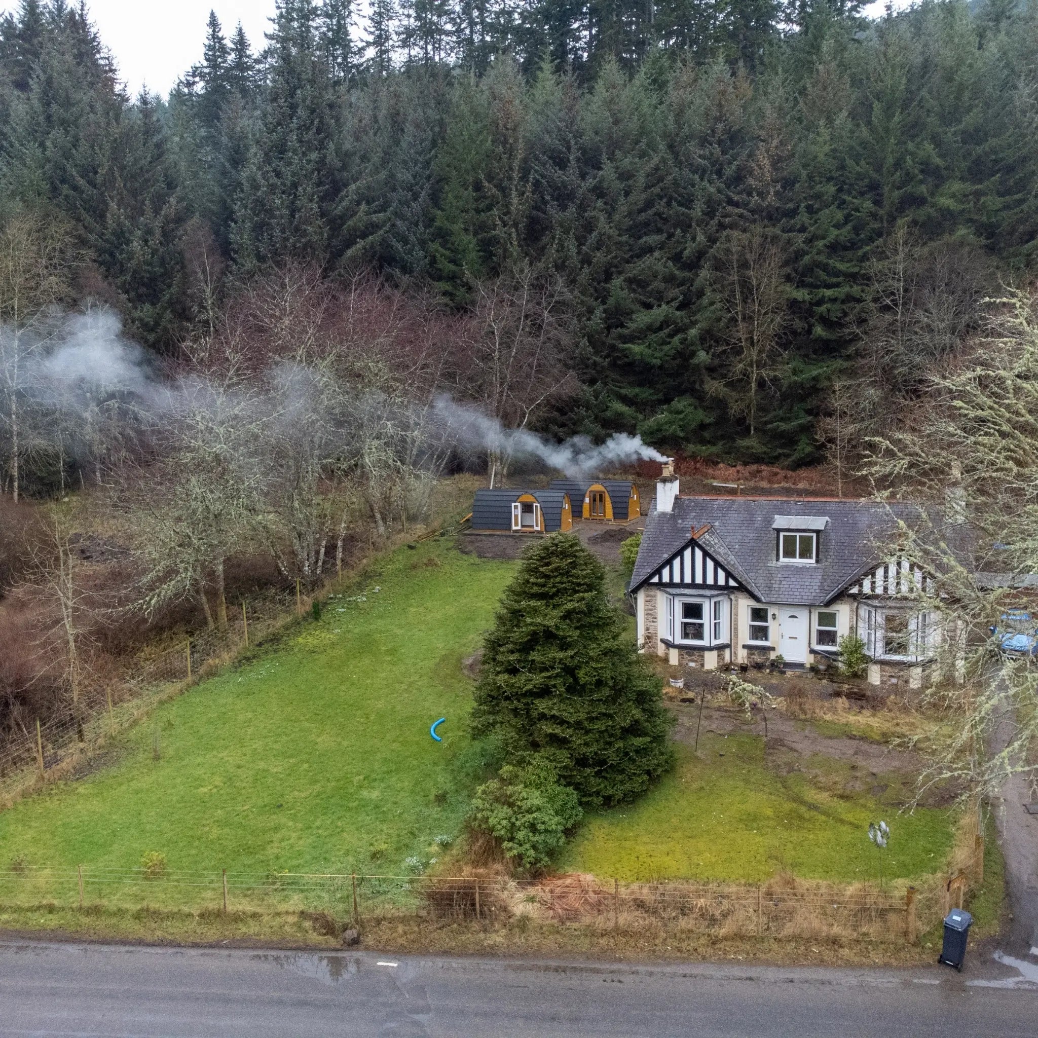 Luxury Glamping Pods Installed Behind Countryside Cottage Property