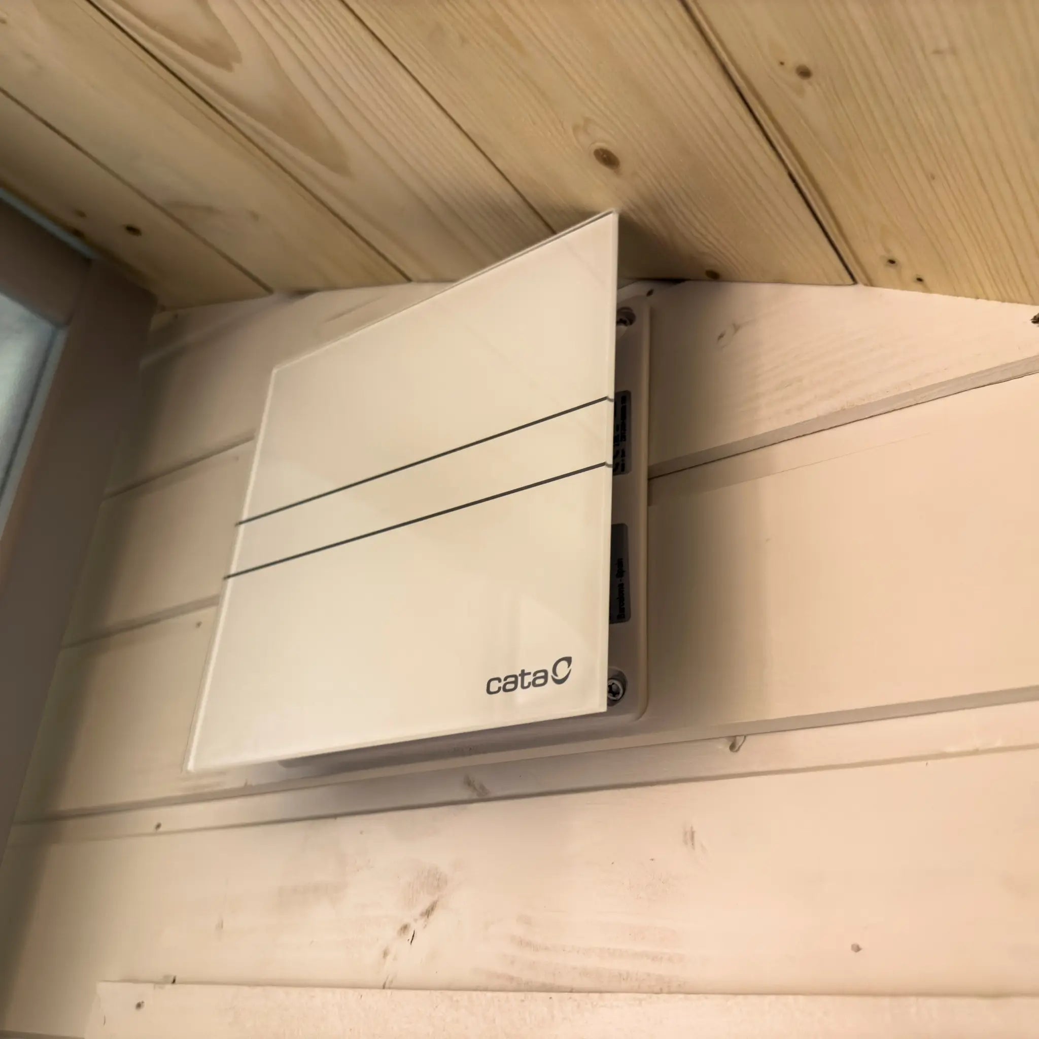 Integrated bathroom ventilation system inside Dual Halfmoon luxury glamping pod