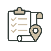 Icon representing expert planning application support for farm glamping projects