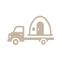 Icon symbolising turnkey delivery of fully assembled luxury glamping pods